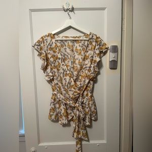Max Studio floral blouse